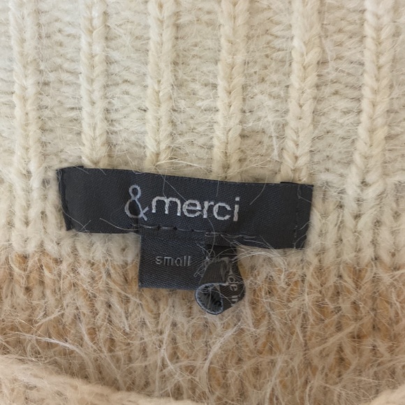 Oversized Neutral Striped Sweater - Picture 2 of 4